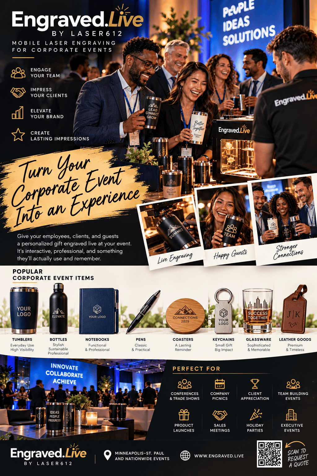 Corporate Events Live Engraving